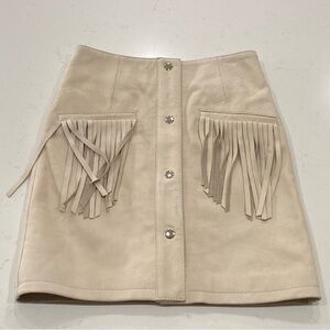 Understated Leather Mini Skirt